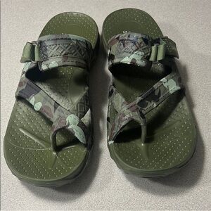 Skechers Olive Green Women's Slip-On Clog Sandals